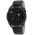 Oceanaut Men's Sentinel Black Dial, Black Bezel, Black Leather Strap Watch