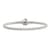 Sterling Silver Reflections Hinged Clasp Bead Bracelet