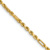 14k Yellow Gold 2.75mm Solid Diamond-cut Milano Rope 22 Inch Chain