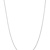Rhodium over 14k White Gold Solid 0.9mm Octagonal Snake 24 Inch Chain