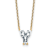 White Lab-Grown Diamond F VS 14K Yellow Gold "Y" Initial
Necklace 1.70ct
