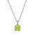 Green And White Cubic Zirconia Platinum Over Silver August Birthstone
Pendant With Chain 6.98ctw