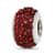 Sterling Silver Reflections Dark Maroon Full Preciosa Crystal Bead