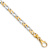 14K Two-tone Gold 4.8mm Hand-polished Fancy Link Bracelet