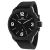 Oceanaut Men's Armada Black Dial and Bezel, Black Rubber Strap Watch