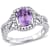 Kunzite and Diamond 14K White Gold Ring 0.174ctw