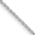Rhodium Over Sterling Silver 1.25mm Diamond-cut Forzantina Cable Chain