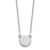 Rhodium Over 14k White Gold Tiny Circle Block Letter G Initial Pendant
Cable Link 18 Inch Necklace
