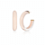14K Yellow Gold Over Sterling Silver Medium Illusion Acrylic Hoops in
Ballerina Slipper
