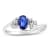 0.40ctw Sapphire and Diamond Ring in 14k White Gold