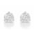 Certified White Lab-Grown Diamond H-I SI 14k White Gold Martini Stud
Earrings 1.00ctw