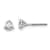 14K White Gold Lab Grown Diamond 3/4ctw Certified VS/SI GH Screw Back
3-Prong Earrings