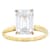 Lab-Grown Diamond Emerald-Cut Solitaire Ring In 14K Gold 4.00ct