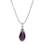 Faceted Teardrop Bead Necklace 16"