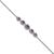 Rhodium Over 14k White Gold Marquise Amethyst Bracelet