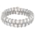 7-8mm White Cultured Freshwater Pearl Silver  Bracelet
