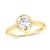 1.00ct Lab Grown Diamond Bezel Set Ring in 14k Yellow Gold