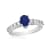 1.31ctw Sapphire and Diamond Ring in 14k White Gold