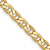 14k Yellow Gold 4.1mm Semi-Solid Mariner Chain 26 inch