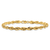 14k Yellow Gold 4.75mm Rope Link Bracelet, 8 Inches