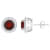 7mm Round Garnet And White Topaz Accent Rhodium Over Sterling Silver
Halo Stud Earrings