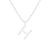 Letter H Initial Cultured Freshwater Pearl Rhodium Over Sterling Silver
Pendant With  18" Chain