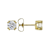 Moissanite Stud Earrings In 14K Gold Over Sterling Silver 1.00ctw
Diamond Equivalent Weight
