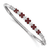 Rhodium Over 14K White Gold Lab Grown Diamond VS/SI GH, Lab Created Ruby
Bangle Bracelet 1.498ctw