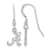 Rhodium Over Sterling Silver  LogoArt University of Alabama Extra Small
Dangle Earrings