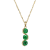 Green Cubic Zirconia 18k Yellow Gold Over Sterling Silver May Birthstone
Pendant 5.84ctw