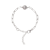 Gray Cultured Pearl Paperclip Chain Bracelet in Sterling Silver