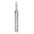 14K White Gold Diamond Lower Case Letter L Initial Pendant