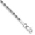 Rhodium Over 10k White Gold 2.25mm Diamond-Cut Rope Link Bracelet