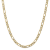 14K Yellow Gold 5.25mm Flat Figaro Chain Necklace