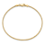 14K Yellow Gold 1mm Franco Chain Bracelet