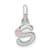 Sterling Silver Letter S with Enamel Pendant