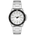 Armani Exchange Men's Classic White Dial, Stainless Steel Watch