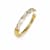 14K Gold Over Brass Gold Leaf Ridge Acrylic Hinge Bangle