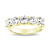 2.00ctw 5 Stone Wedding Band 14k Yellow Gold