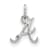 Rhodium Over Sterling Silver MLB Atlanta Braves LogoArt Pendant