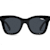 Quay After Hours Black Square Frame / Smoke Polarized Lenses Sunglasses