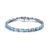 Topaz Color CZ Tennis Bracelet In Sterling Silver