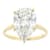 Lab-Grown Diamond Pear Shape Solitaire Ring In 14K Gold 5.00ct