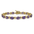 14k Yellow Gold Amethyst Bracelet