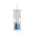 Blue Topaz Rhodium Over Sterling Silver Hourglass Sand Timer Pendant