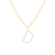 Letter D Initial Cultured Freshwater Pearl 18K Gold Over Sterling Silver
Pendant With  18" Chain