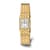Charles Hubert Gold-finish White Dial Quartz Watch