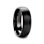 RAIDER Domed Brush Finished Black Tungsten Wedding Band 6mm