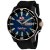 Seapro Men's Scuba Dragon Diver Limited Edition Blue Dial, Rose Accent
Bezel, Black Silicone Watch