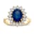2.75ctw Sapphire and Diamond Ring in 14k Yellow Gold